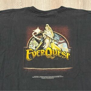 Vintage 2001 EverQuest Fan Faire Shirt Size XXL Black Video Game Promo Gildan